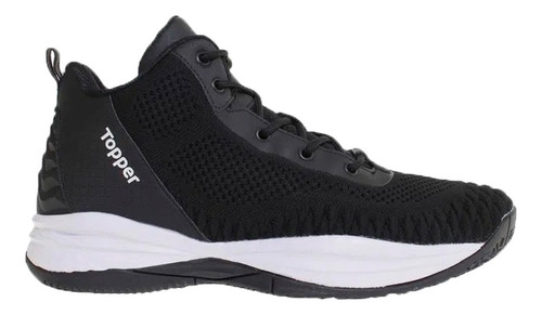 Imagen 1 de 6 de Zapatillas Topper Basquet Hombre Candun Negro-blanco Cli