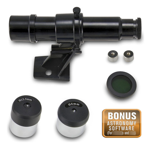 Kit De Accesorios Para Telescopio Firstscope Color Negro Color