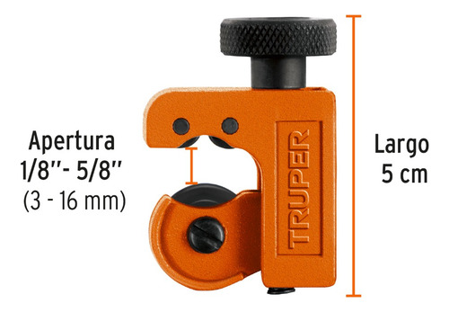 Mini Cortador Tubo Cobre Latón Aluminio (12850) Truper