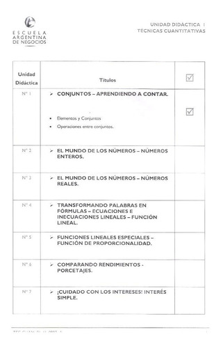 Escuela Negocios Educacion Distancia Tecnicas Cuantitativas