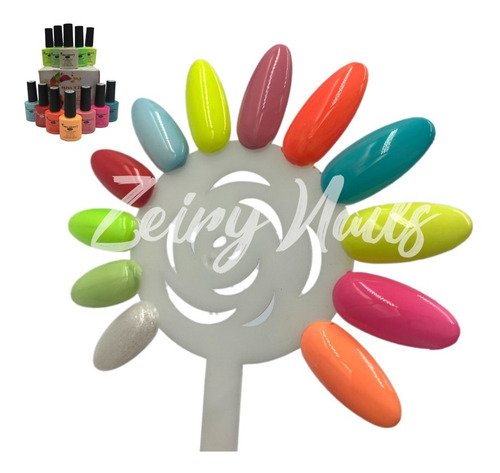Imagen 1 de 3 de Gel Miss Cherry Gama X Semipermanente 12 Colores 10ml