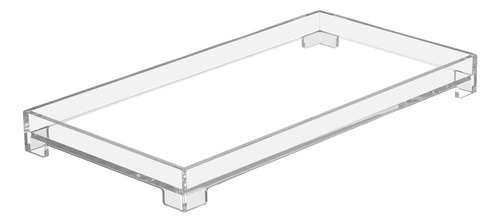 Bandeja De Almacenamiento Rectangular De Acrílico Para Baño