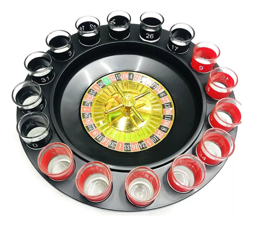 Juego Mesa Ruleta Casino Con 12 Shots, Diversión De Fiesta