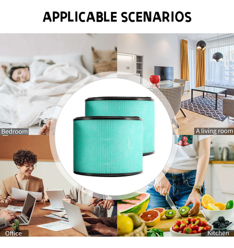 Paquete De 2 Filtros Hepa De Repuesto Compatibles Con Partu