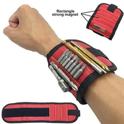 Muñequera Magnética Brazalete Imanes Tornillos