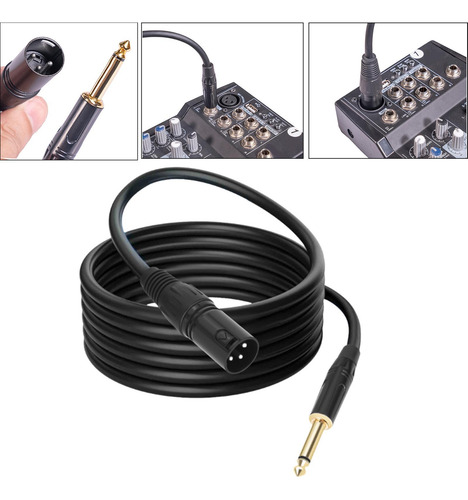 Ts 1/4 6.35 De Audio Macho A Xlr 2m