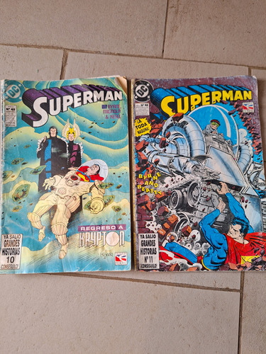 Antiguas Revistas Comic Superman, N 45 Y 46 Editorial Perfil