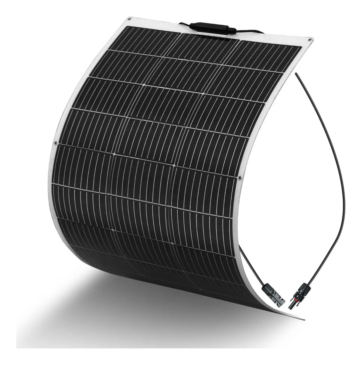 Panel Solar Flexible 100w 16.5v Para 12v Cargador De Batería Color Verde Oscuro Voltaje De Circuito Abierto 19.8v