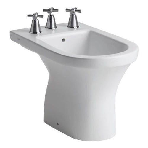 Bidet Ferrum Varese 3 Agujeros Loza Sanitaria Diseño Blanco