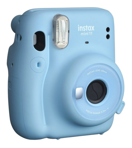 Câmera Fujifilm Instax Mini 11 Azul Com 20 Fotos Pack