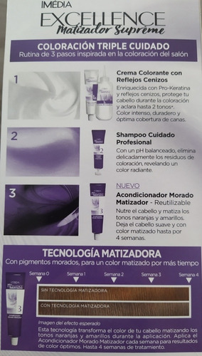 Tinte Imedia Excellence Matizador Supremetono 7.12