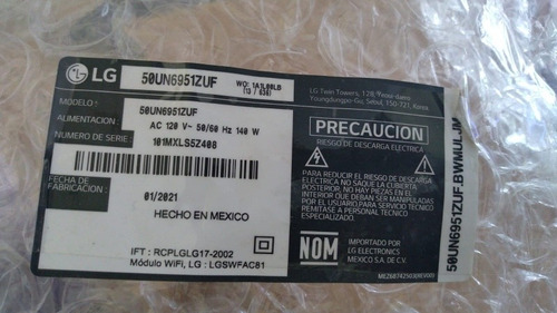 Fuente LG 50un6951zuf (Usado)