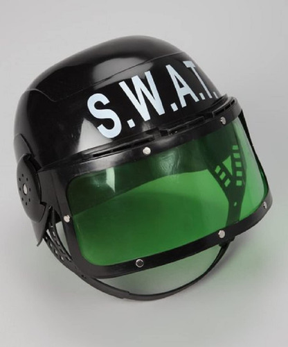 Disfraz Swat Helmet Dress Up America Police S.w.a.t., Para N