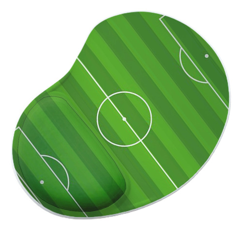 Mouse Pad Ergonomico Gota Campo Futebol Verde