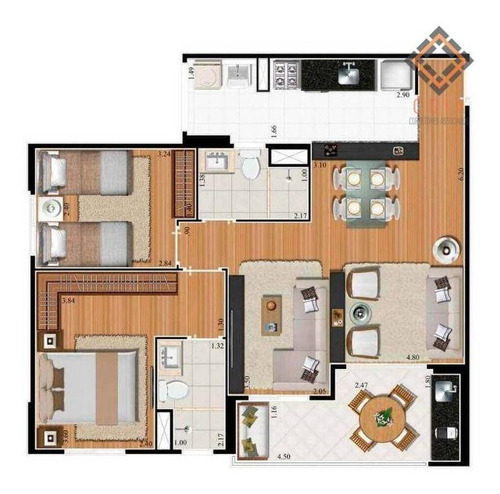 Imagem 26 de 30 de Apartamento Com 2 Dormitórios À Venda, 69 M² Por R$ 555.000,00 - Morumbi - São Paulo/sp - Ap55997