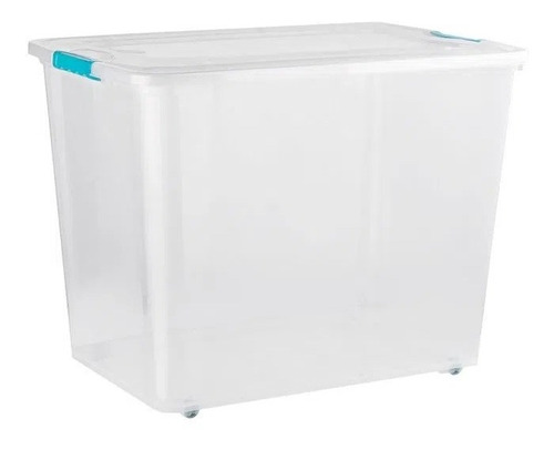 Caja Organizadora De 72 Litros Suprema Con Ruedas Reyplast