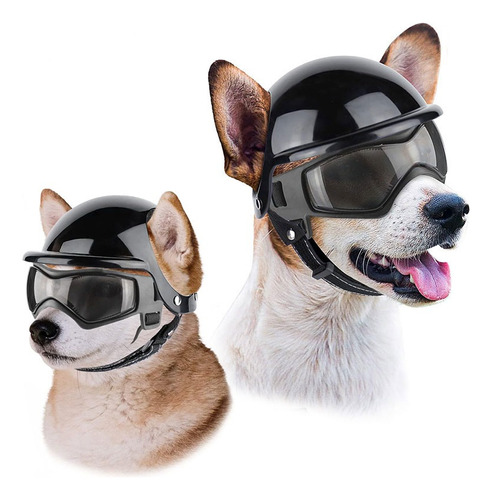 Gafas De Sol Para Perros Pequeños Con Casco Corgi Caniche