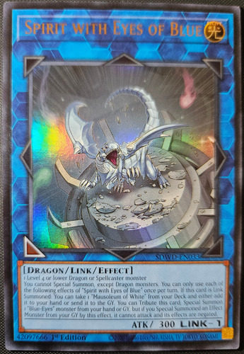 Yugioh! Spirit With Eyes Of Blue - Ultra Yugioh Spirit With Eyes Of Blue - Ultra Inglés (Usado)