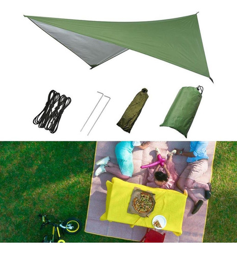 Tenda Resistente Lona Rede Capa Chuva Fly Area 3.22cm²