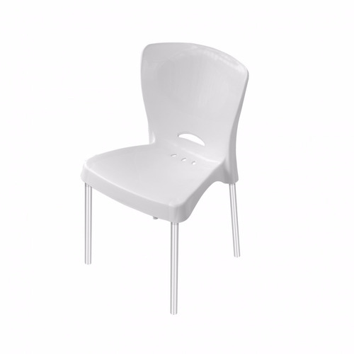 Cadeira Plastica Com Pés Em Alumínio Ca3