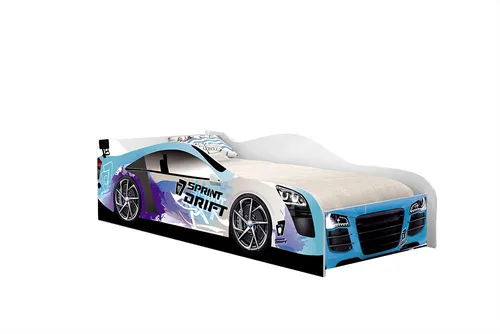 Cama Carro Drift Infantil Azul - 1 Cama