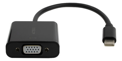 Adaptador Usb Tipo C A Vga Shift Plus Av415 Color Negro