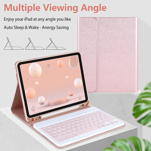 Funda Con Teclado Para iPad Air 5.a 4.a Generacion - Fund...