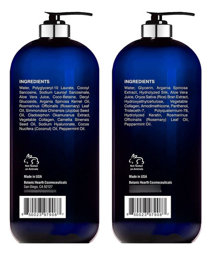 Botanic Hearth Rosemary Mint - Juego De ChampĂș Y Acondiciona