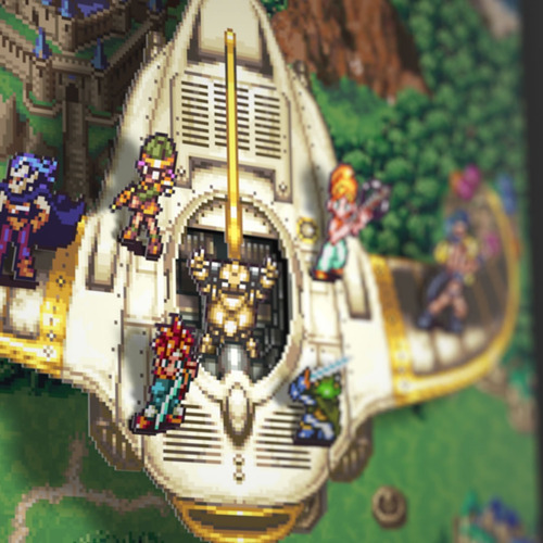 Chrono Trigger Shadow Box Diorama Cuadro Madera Vidrio M2