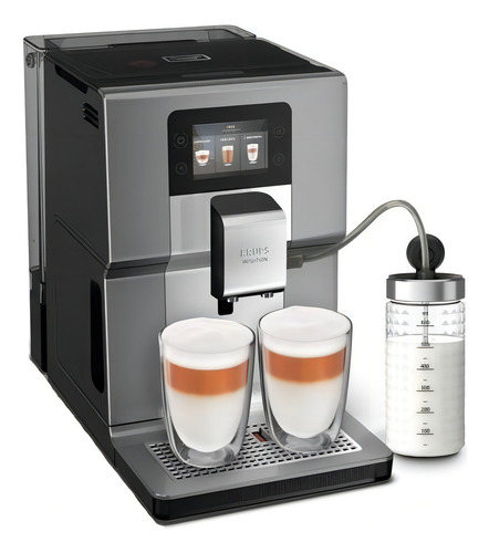 Cafeteira Krups Intuition Preference Touch EA875 super automática cromo expresso