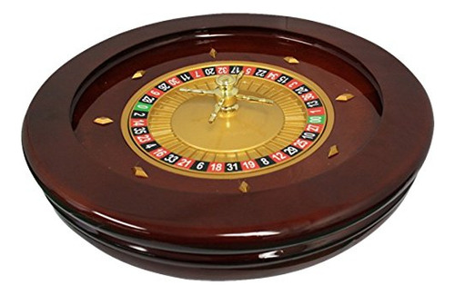 Ruleta Mrc Poker 20  De Madera Sólida Brill