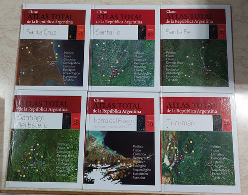 Atlas Total De La Rep Argentina Clarín - Colección Completa (Usado)
