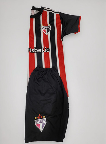 Kit Conjunto Infantil Camisa Shorts Futebol Jogo Time Treino