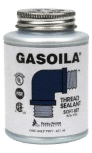 (1 Pint) Gasoila Soft-set Pipe Thread Sealant W/ Ptfe Pa Jjq