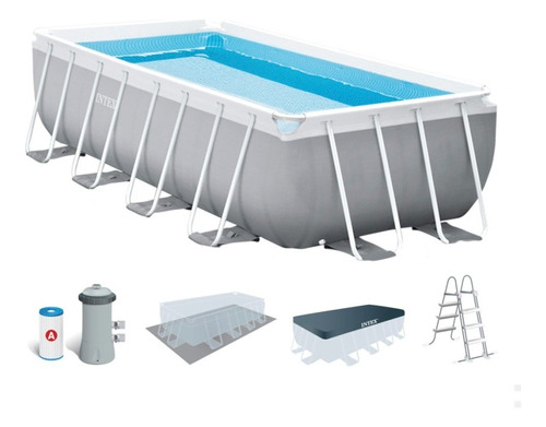 Piscina Intex Prism Frame Rectangular De 3500 Litros