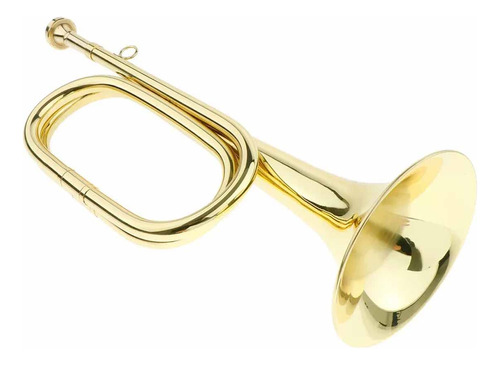 Cuerno De Trompeta Bugle De Latón Dorado Para De Banda