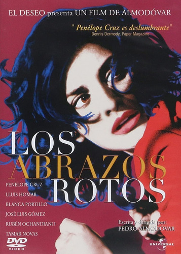 Los Abrazos Rotos Dvd Pelicula Nuevo Perdro Almodovar