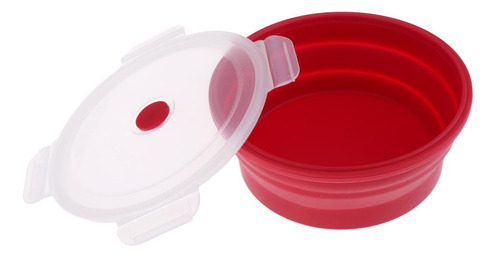 Cuenco Plegable De Silicona Rojo 900 Ml