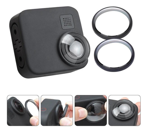Imagen 5 de 6 de Para Gopro Max 360 Sport Cámara De Cristal Templado Protect