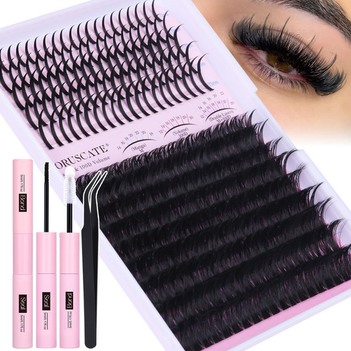 Lash Clusters Kit Coruscate, Extensión De Pestañas Largas, 1