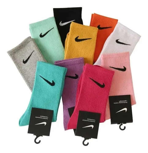 Nike Medias Algodón Alta Calidad 10-12 Varios Colores