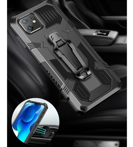 Imagem 3 de 7 de Capa Case Capinha Com Clip Imã Suporte iPhone - Modelos