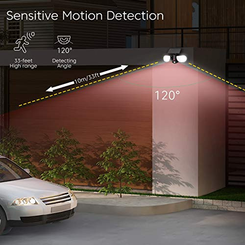 Luces Solares Exteriores, Sensor Movimiento Brillante, 40 Le