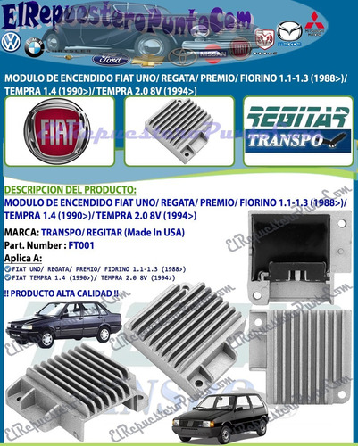Modulo Encendido Fiat Uno Regata Premio Fiorino Tempra 2.0