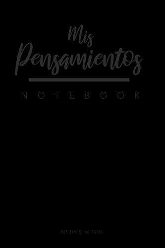 Mis Pensamientos Notebook: Lined Blank Notebook For - Notas-