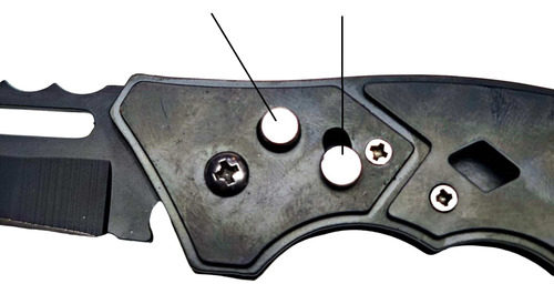 Cuchillo Navaja Plegable Defensa Personal Automática Acero Negro