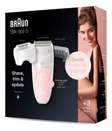 Braun Silk Epil 5 Depiladora Ses 5-620 Sumergible 3c
