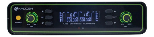 Microfone Kadosh K 422m Sem Fio Recarregável