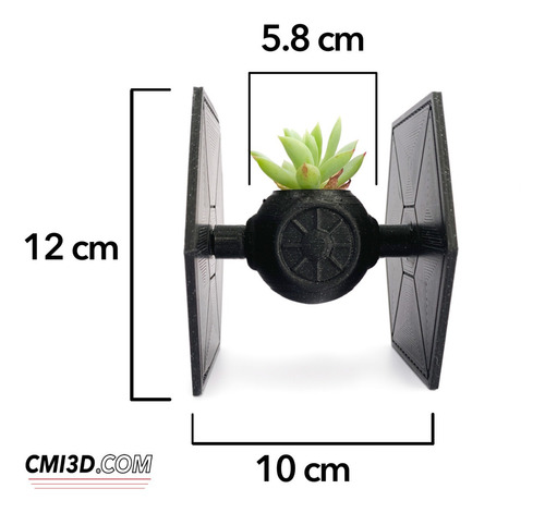 Tie Fighter Maceta Guerra De Las Galaxias Star Wars Mediana