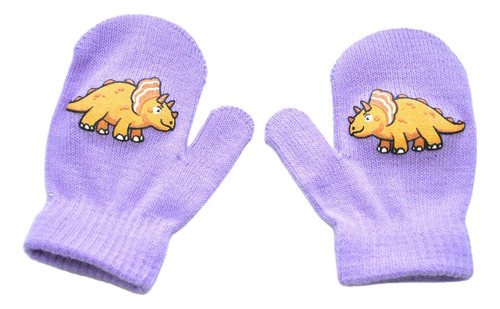 Guantes Integrales De Punto Cálido Para Niños, De Invierno,